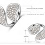 Platinum Plated Crystal Ring Image 7
