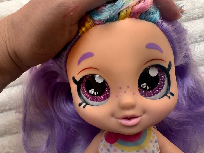 Kindi Kids Snack Time Friends Rainbow Kate Doll approx. 25 cm. Used Please see photos