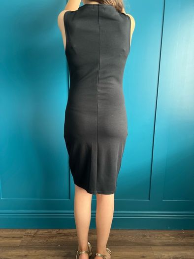 Lipsy London black & gold dress. Size 10