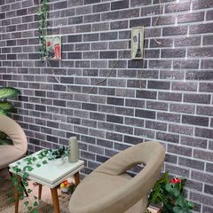 3D Wall Panels with Black & Grey Brick Design 10 pcs EPS