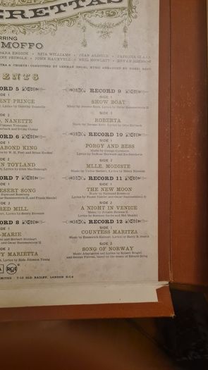 Treasury Of Great Operetta. 12 Vynal 33 RECORDS BOXED. All In Sleeves C/w Fabolous Booklet Of All The Conductors.