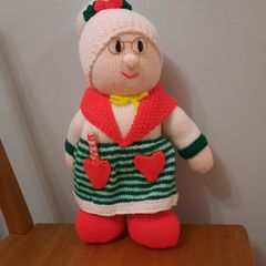 Hand Knitted Mrs Claus