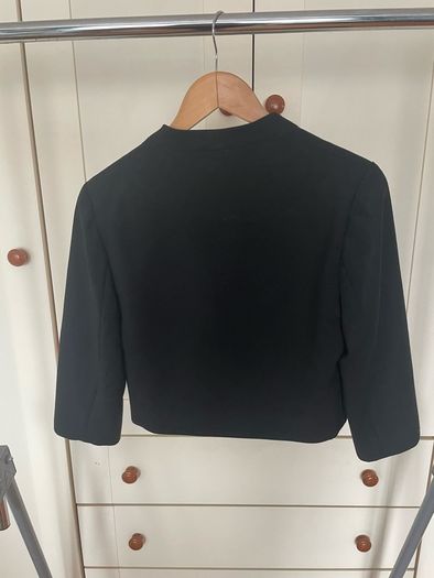 New look black, short women's blazer size eur 40, Uk 12