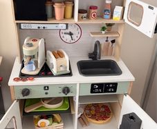 kids kitchen with accessories