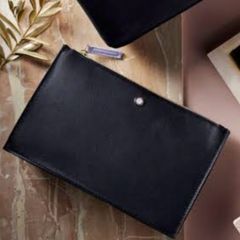Emirates x Bvlgari leather toiletry make up bag