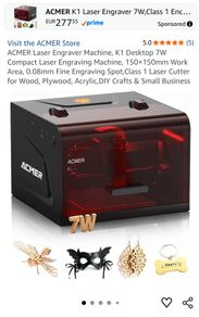 ACMER Laser Engraver Machine K1 7W