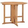 5 Piece Folding Outdoor Dining Set Solid Teak Wood Image 3