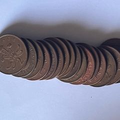 old mintage British coins of various year and denominations 1959- 2007