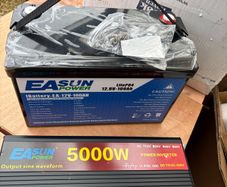 Emergency power pack 12v battery to 220v recharging kit