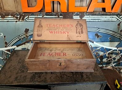 Vintage Teacher's Whiskey Box