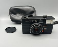 Konica C35 EFP 35mm Film Camera Hexanon 38mm F4 Lens Black Vintage - UNTESTED