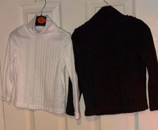 Black and white Shein tops age 2-3