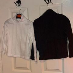 Black and white Shein tops age 2-3