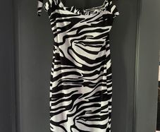 PRETTYLITTLETHING Zebra mini bodycon dress size 6