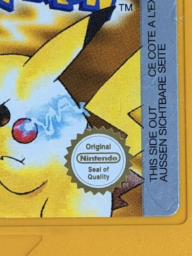 Pokemon Yellow for the Nintendo Game Boy - Complete in Box, New Battery