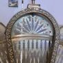 Vintage Brass Fireplace Screen Fan Gargoyle Peacock Griffin Image 7