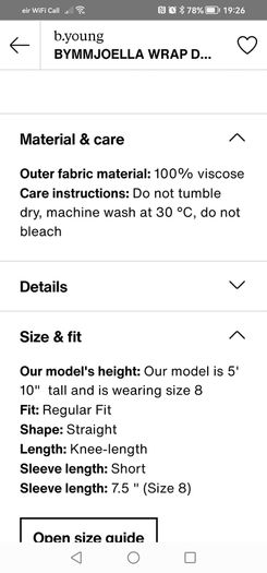 B Young floral wrap dress UK 14