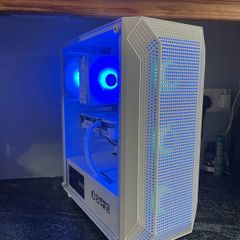 All White Fully Set Up Gaming Pc