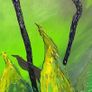 Large Bird Of Paradise Acrylic Painting Image 6