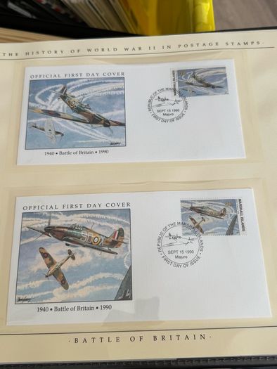 The History of World War II in post stamps
