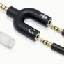 3.5mm Audio Adapter with Y-Splitter for Headphones & Microphone - Instant Conversion, new, unopened. Image 2