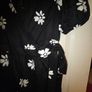 Monochrome Floral Wrap Dress. Image 4