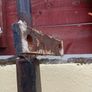 Metal gate hinge and mounting bracket Image 2