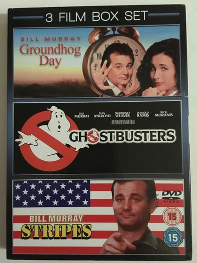 Bill Murray 3 Film Boxset (Ghostbusters, Groundhog Day & Stripes) [3xMovie DVDs]