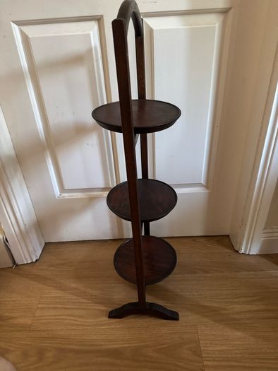 Vintage Antique 3-Tier Folding Wooden Cake Stand/Plant Display (83cm High)