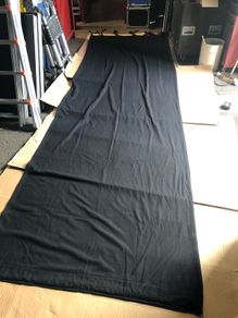 Serge Wool Draping Drapes - 1.5m wide x 4m drop - for Pipe or truss with Ties