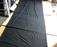 Serge Wool Draping Drapes - 1.5m wide x 4m drop - for Pipe or truss with Ties