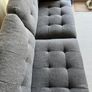 Grey Fabric 3 Seater Sofa Image 4