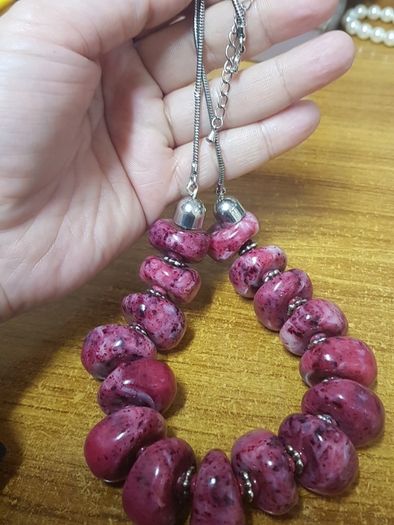 Necklace with silver chain