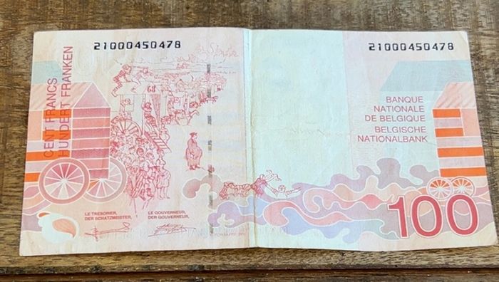 Vintage Belgian 100 Franc Banknotes - Collection of 6
