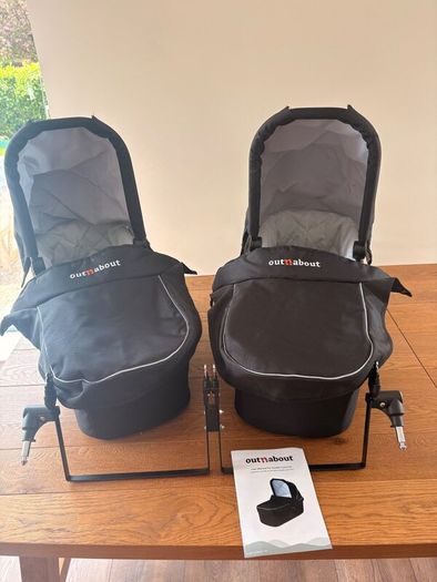 OutnAbout Double Carrycot V6  Twin Set  375