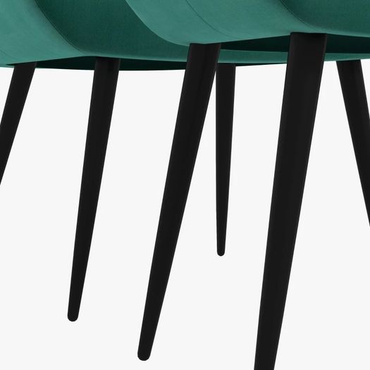 Accent Chair with Footstool Set, Tufted Upholstered Armless Lounge Chair with Pillow and Steel Legs for Living Room, Bedroom, Green