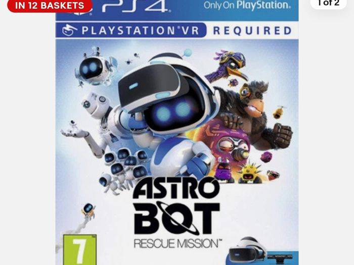 PlayStation VR1 Headset with Camera and Astro Bot Rescue Mission