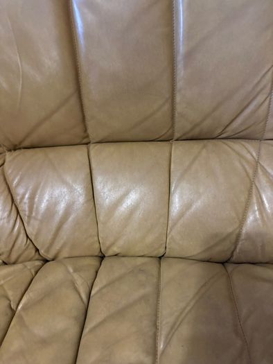 Pair of 1960's Danish Leather & Chrome Swivel Armschairs