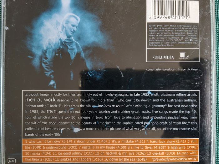 Men At Work - Contraband: The Best Of Men At Work CD (1996) Compilation Remastered Art Pop Rock EX+