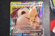 pokemon eevee and snorlax gx tag team
