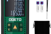 Laser Measure Device,OGETO Laser Distance Meter IP54 Portable Digital Measure Tool Range Finder with Bubble Levels and Large LCD Backlit
