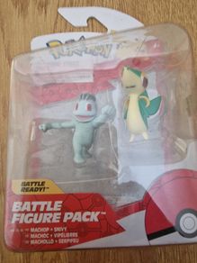 Pokemon Battle Figure 2 Pack  Machop and Snivy