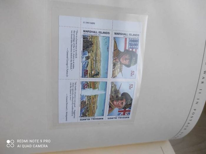The History of World War II in the postage stamps