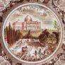 Genuine hand engraved plate "The Capitol at Washington" of the series Historic America by Johnson Bros.  England   size 19.5x19.5cm Image 2