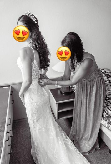 Wedding Dress + Underskirt + Veil