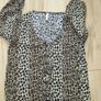 Mango ladies leopardskin blouse size small to medium Image 6