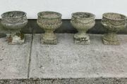 Set of 4 antique planters