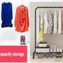 NEW Metal Clothes Rail Rack with Shoe Shelf Image 3