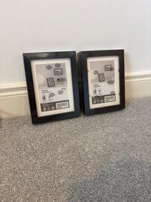 2 RIBBA IKEA picture frames for 5x7" (13x18cm) picture