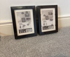 2 RIBBA IKEA picture frames for 5x7" (13x18cm) picture